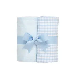 3 Marthas 3 Marthas Blue Lullaby Set of Two Burp Cloths