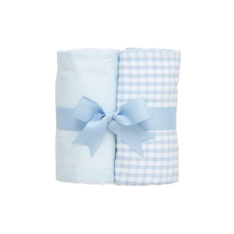 3 Marthas 3 Marthas Blue Lullaby Set of Two Burp Cloths