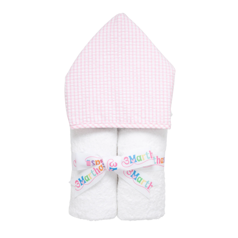 3 Marthas 3 Marthas Pink Big Check Everykid Towel