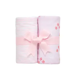 3 Marthas 3 Marthas Pink Puppy Set of Two Burp Cloths