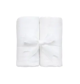 3 Marthas 3 Marthas White Seersucker Stripe Set of Two Burp Cloths