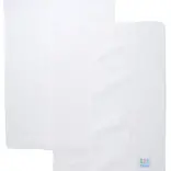 3 Marthas 3 Marthas White Seersucker Stripe Set of Two Burp Cloths