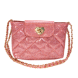 Carrying Kind Carrying Kind Paige Pink Glitter Purse