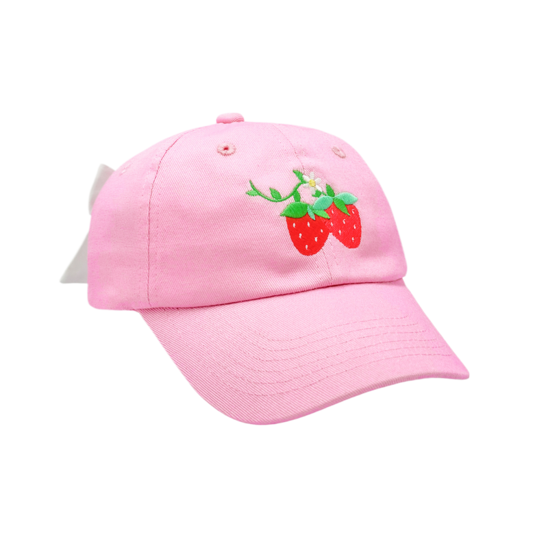 Bits & Bows Bits & Bows Strawberry Bow Baseball Hat