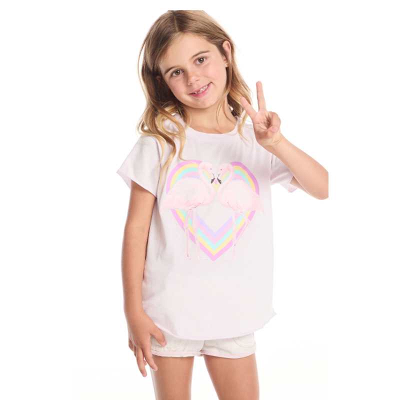 Chaser Chaser Flamingo Love Shirttail Tee