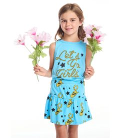 Chaser Chaser Let's Go Girls Shirttail Muscle Tee