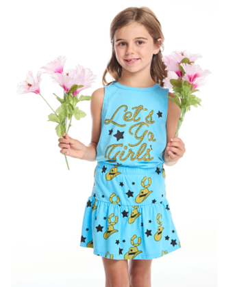 Chaser Chaser Let's Go Girls Shirttail Muscle Tee