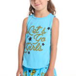 Chaser Chaser Let's Go Girls Shirttail Muscle Tee