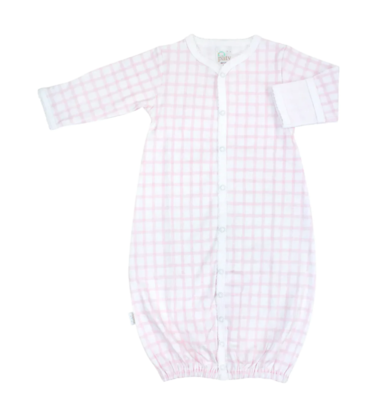 Paty Paty Pink Gingham Pima Converter Gown