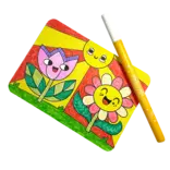 Ooly Ooly Undercover Art Hidden Pattern Coloring Activity Art Cards - Garden Pals