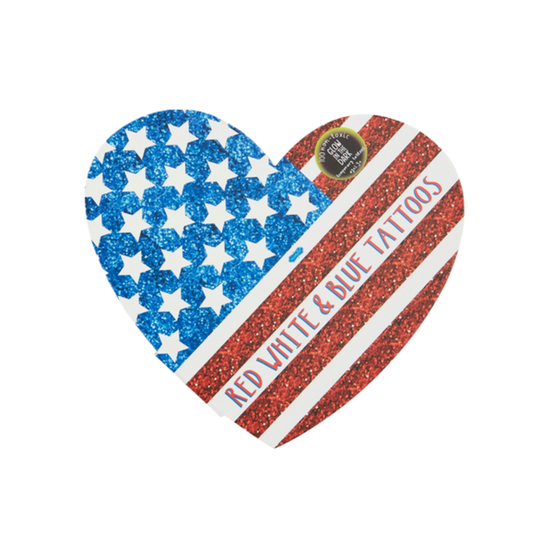 Mud Pie Mud Pie Patriotic Heart Tattoo Book
