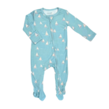 Dear Perli Dear Perli Smooth Sailing Zippered Footie