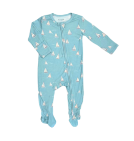 Dear Perli Dear Perli Smooth Sailing Zippered Footie