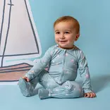 Dear Perli Dear Perli Smooth Sailing Zippered Footie