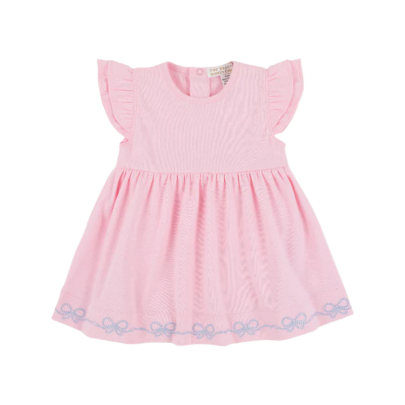 The Beaufort Bonnet Company TBBC Daisy Diaper Cover Dress - PPP/BSB/Bows