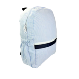 Mint Mint Seersucker Medium Backpack w/ Pockets - Skipper