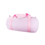 Mint Mint Wipe Clean Medium Duffel - Pink Preppy Stripe