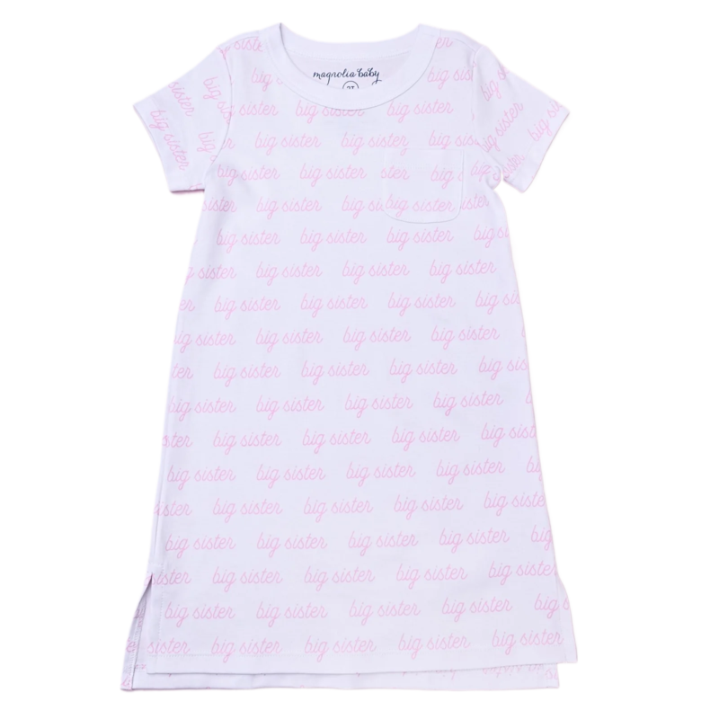 Magnolia Baby Magnolia Baby Big Sister Short Sleeve Nightdress