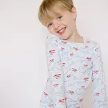 The Uptown Baby The Uptown Baby Airplane Pajama Set