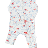 The Uptown Baby The Uptown Baby Airplane Zipper Romper