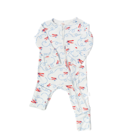 The Uptown Baby The Uptown Baby Airplane Zipper Romper