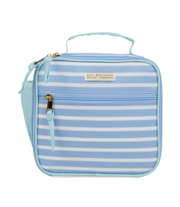 The Beaufort Bonnet Company TBBC Leighton Lunch Box - Sarasota Sky Stripe/Sea Island Seafoam