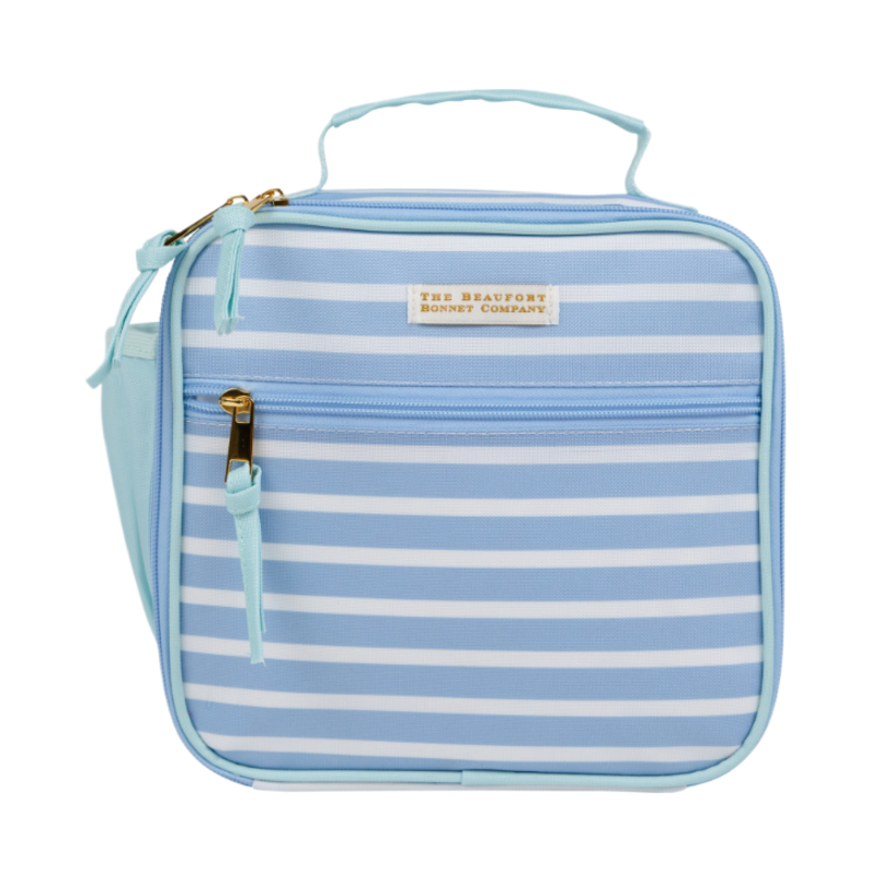 The Beaufort Bonnet Company TBBC Leighton Lunch Box - Sarasota Sky Stripe/Sea Island Seafoam