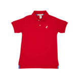 The Beaufort Bonnet Company TBBC Prim & Proper Polo - Richmond Red/White