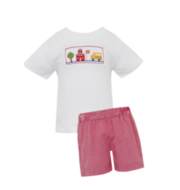 Petit Bebe Petit Bebe Back to School Short Set