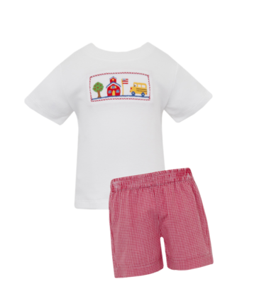 Petit Bebe Petit Bebe Back to School Short Set