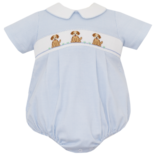 Petit Bebe Petit Bebe Puppies Blue Collared Bubble