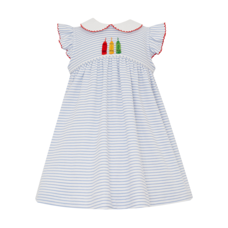Petit Bebe Petit Bebe Crayons Stripe Dress