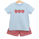 Trotter Street Kids Trotter Street Kids Apple Trio Short Set