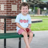 Trotter Street Kids Trotter Street Kids Apple Trio Short Set