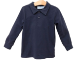 Trotter Street Kids Trotter Street Kids Long Sleeve Polo - Navy