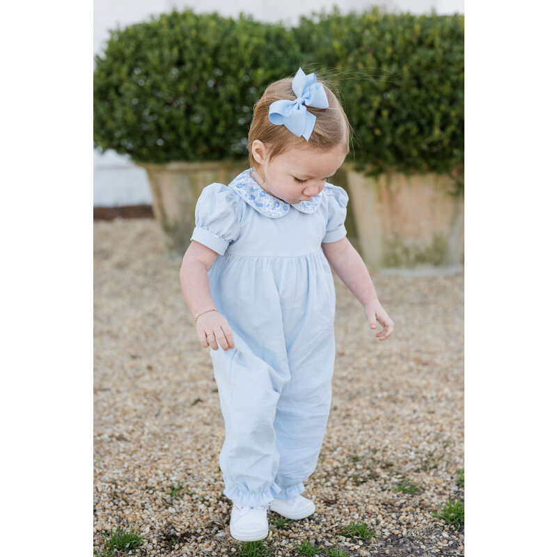 James & Lottie James & Lottie Blue Floral Cord Payton Long Bubble