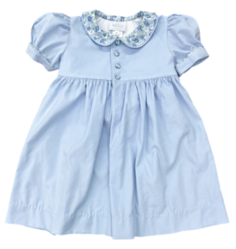 James & Lottie James & Lottie Blue Floral Cord Ava Dress
