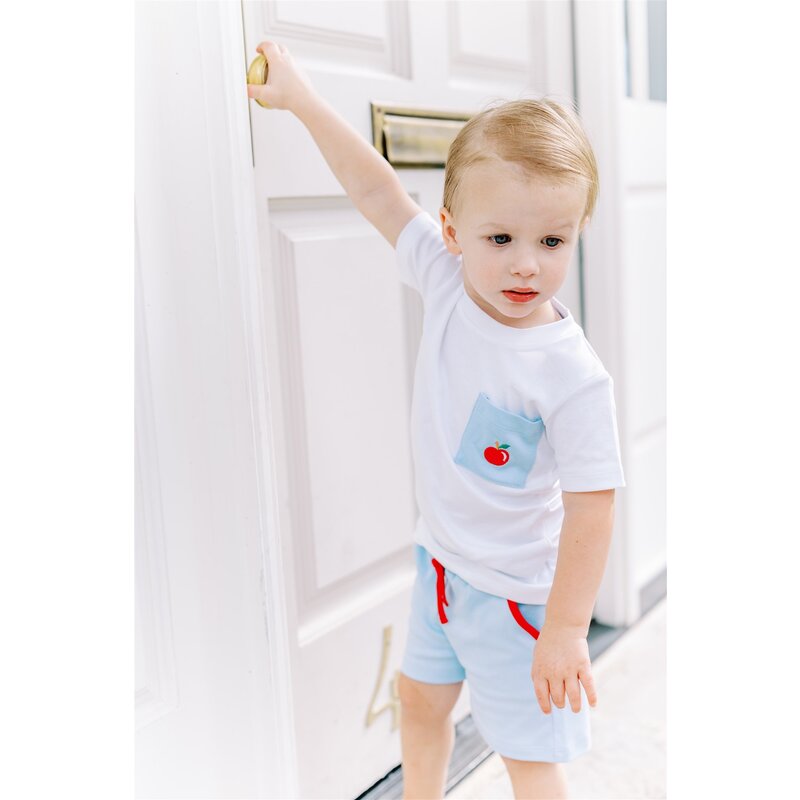 The Proper Peony The Proper Peony School Days Soft Blue Shorts