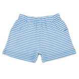 Luigi Luigi Sky Blue/White Stripe Jersey Shorts w/ Pockets