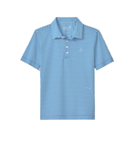 Johnnie-O Dru Performance Mesh Polo - Palisades Blue