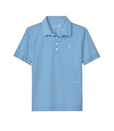 Johnnie-O Dru Performance Mesh Polo - Palisades Blue