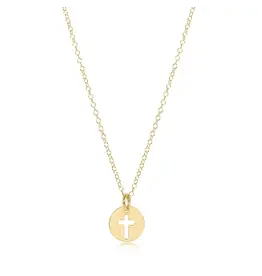 enewton enewton egirl 14" Necklace Gold - Blessed Small Gold Disc