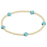 enewton enewton egirl Signature Cross Small Gold Pattern 2mm Bead Bracelet - Turquoise enewton enewton egirl Signature Cross Small Gold Pattern 2mm Bead Bracelet - Turquoise