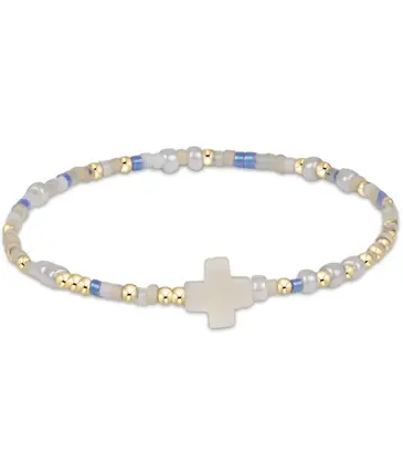 enewton enewton egirl Hope Unwritten Signature Cross Bracelet - Skinny Dippin'