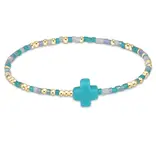 enewton enewton egirl Hope Unwritten Signature Cross Bracelet - Man, I Teal Like a Woman
