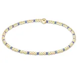 enewton enewton egirl Hope Sincerity Pattern 2mm Bead Bracelet - Bright Blue