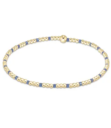 enewton enewton egirl Hope Sincerity Pattern 2mm Bead Bracelet - Bright Blue