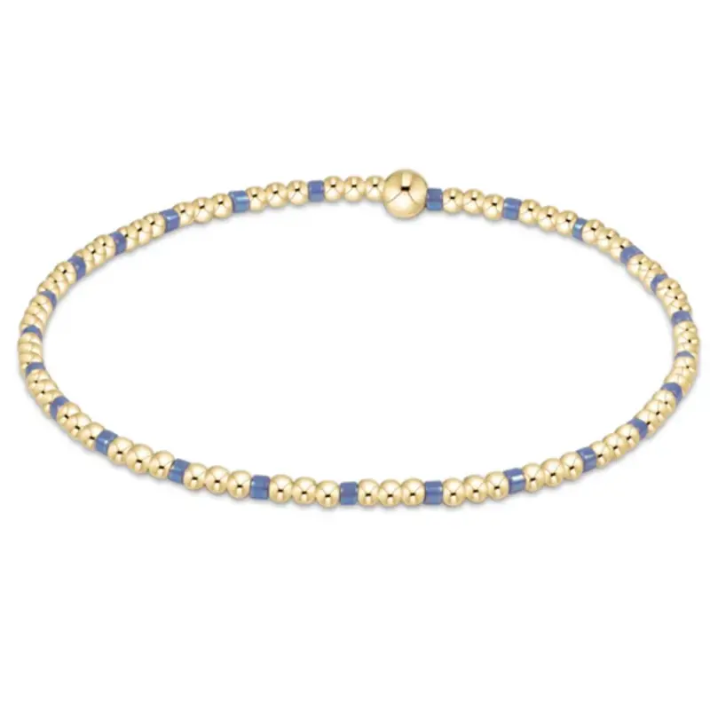 enewton enewton egirl Hope Sincerity Pattern 2mm Bead Bracelet - Bright Blue