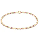 enewton enewton egirl Hope Sincerity Pattern 2mm Bead Bracelet - Bright Pink