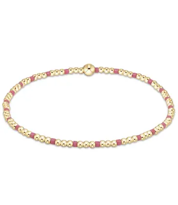 enewton enewton egirl Hope Sincerity Pattern 2mm Bead Bracelet - Bright Pink